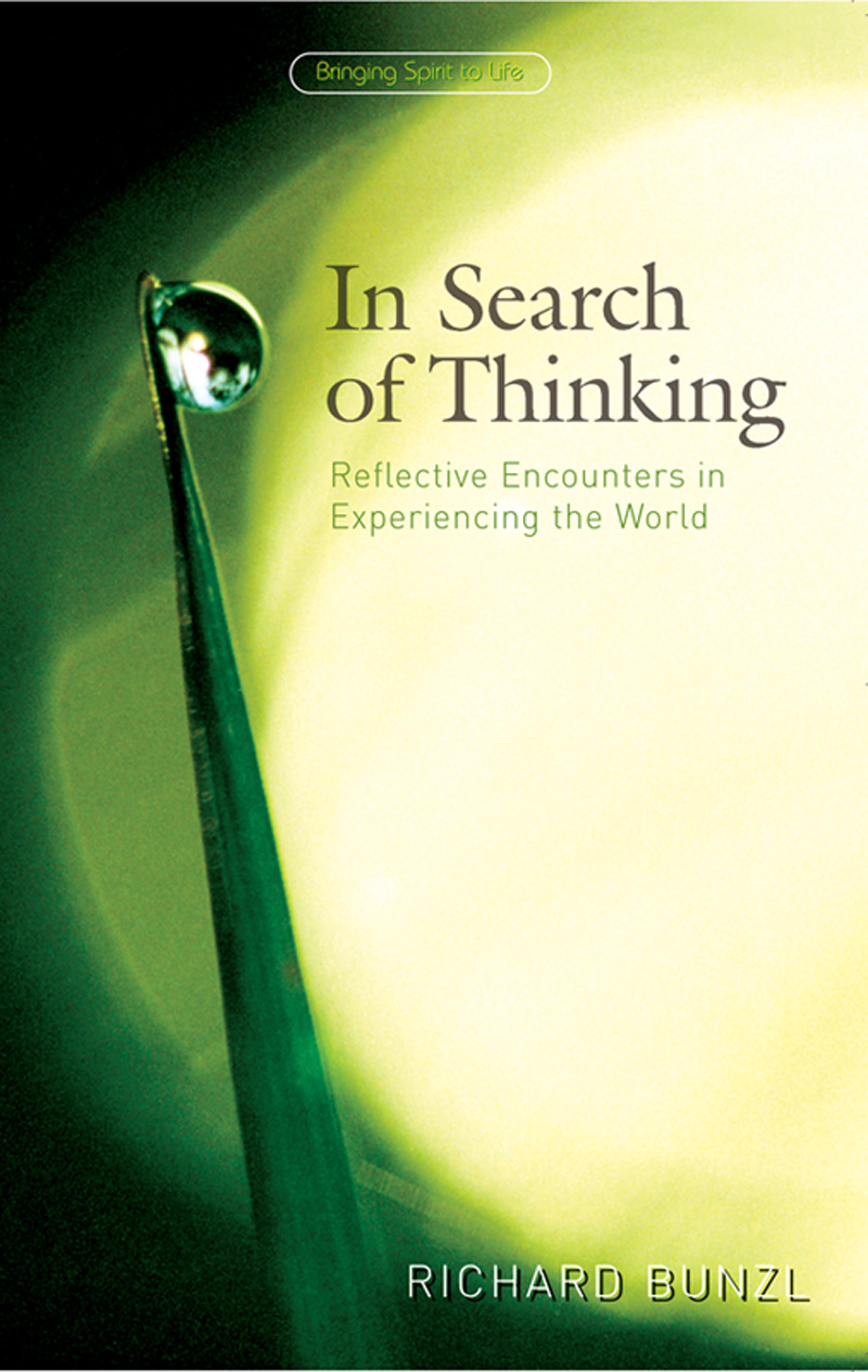 Cover of In Search of Thinking by Richard Bunzl